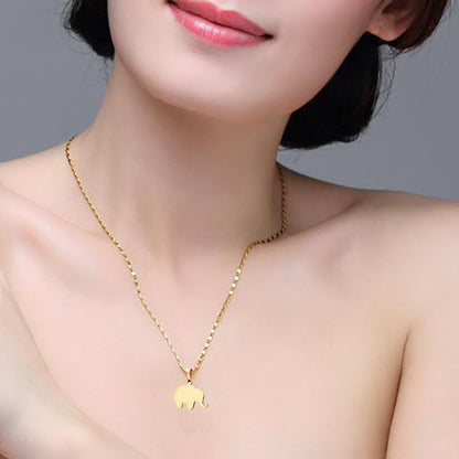 14k Gold Plated Stainless Steel Glossy Jewelry Set