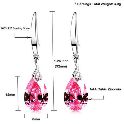 Pear Shape Heart Crystal Women Jewelry Set