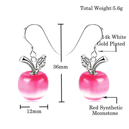 Apple Moonstone Women Jewelry Set
